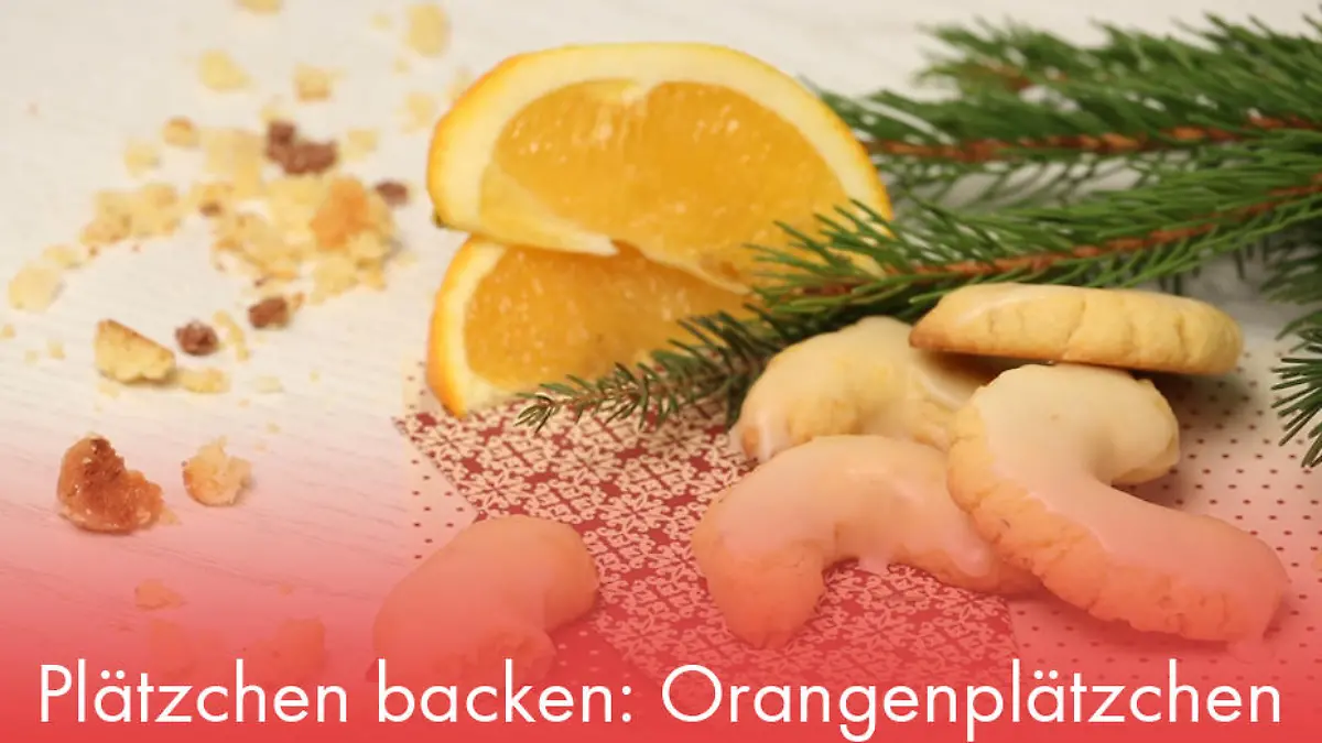 Plätzchen backen: Orangenplätzchen Ein fruchtiger Traum zu Weihnachten