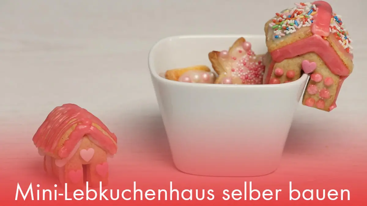 Mini-Lebkuchenhäuschen selber bauen Knusper, knusper Knäuschen...