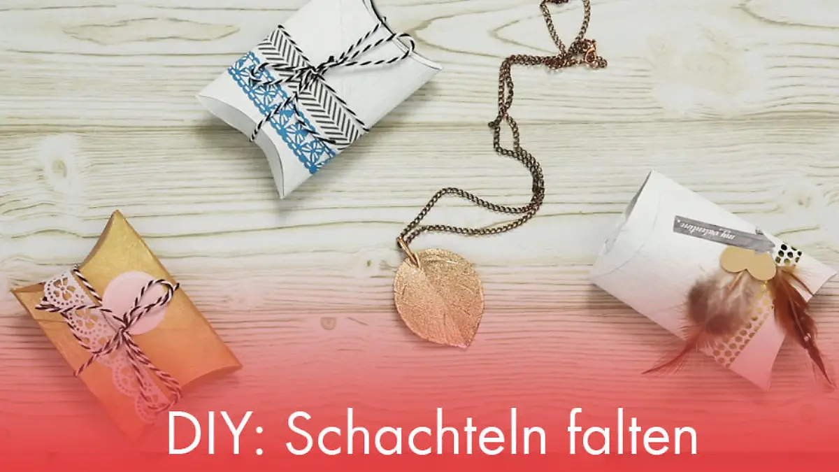 DIY: Schachteln falten Hübsche Boxen