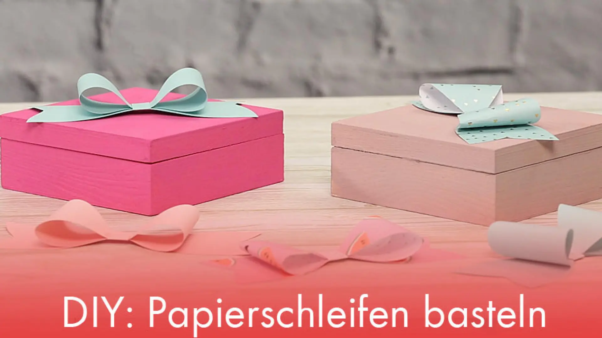 DIY: Papierschleifen basteln Basteln mit Papier