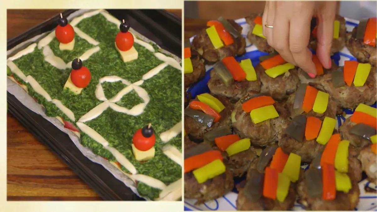 Frikadellen "Schwarz, Rot, Gold" und Fußballfeld-Pizza  Perfekte Snacks für die EM-Spielpausen