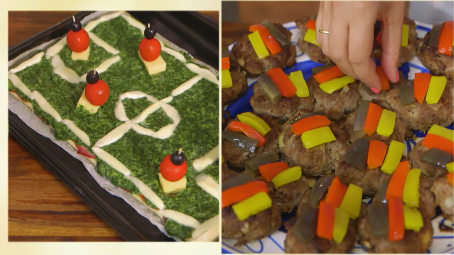 Frikadellen "Schwarz, Rot, Gold" und Fußballfeld-Pizza Perfekte Snacks für die EM-Spielpausen