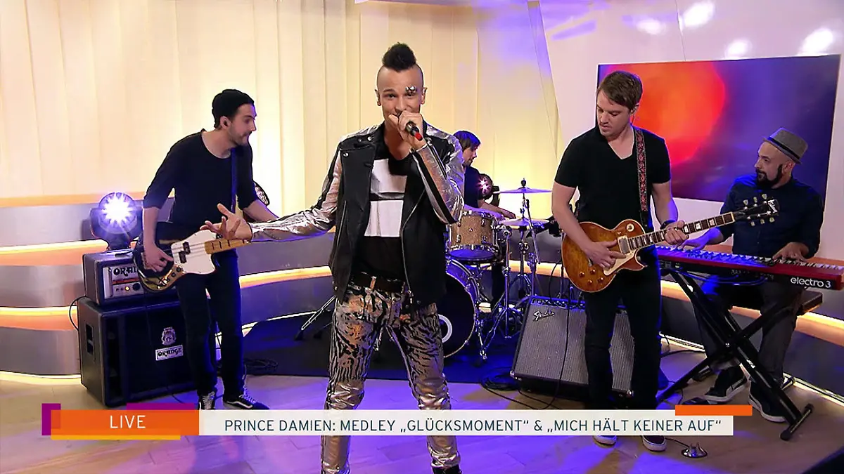 Prince Damien mit einem neuen Medley  "Glücksmoment" & "Mich hält keiner auf"