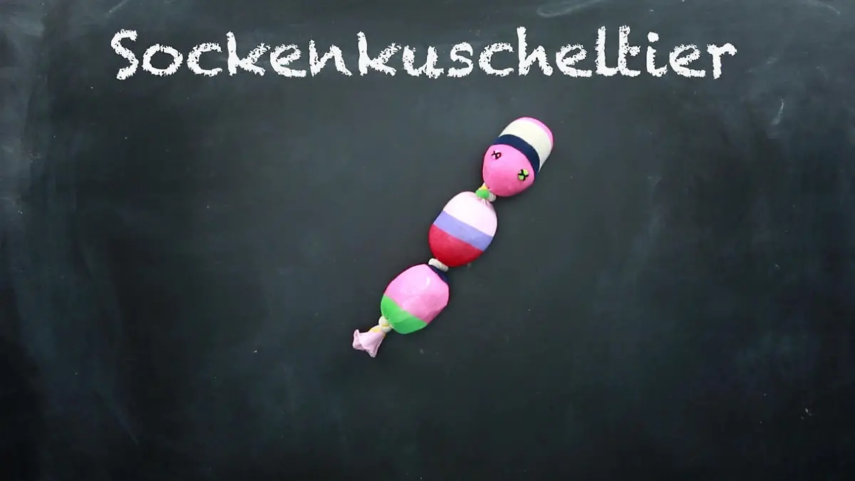 Sockenkuscheltier selber basteln Do it yourself