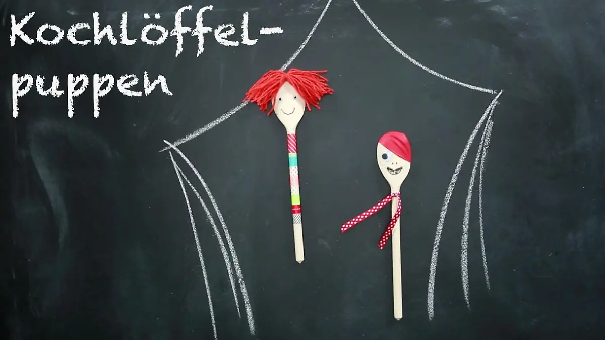 Anleitung für Kochlöffelpuppen Do it yourself