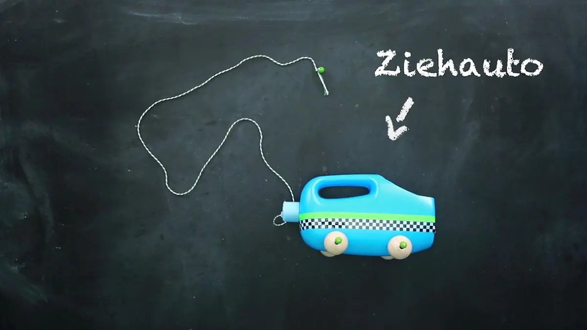 Ziehauto zum selber basteln: Anleitung  Do-it-yourself