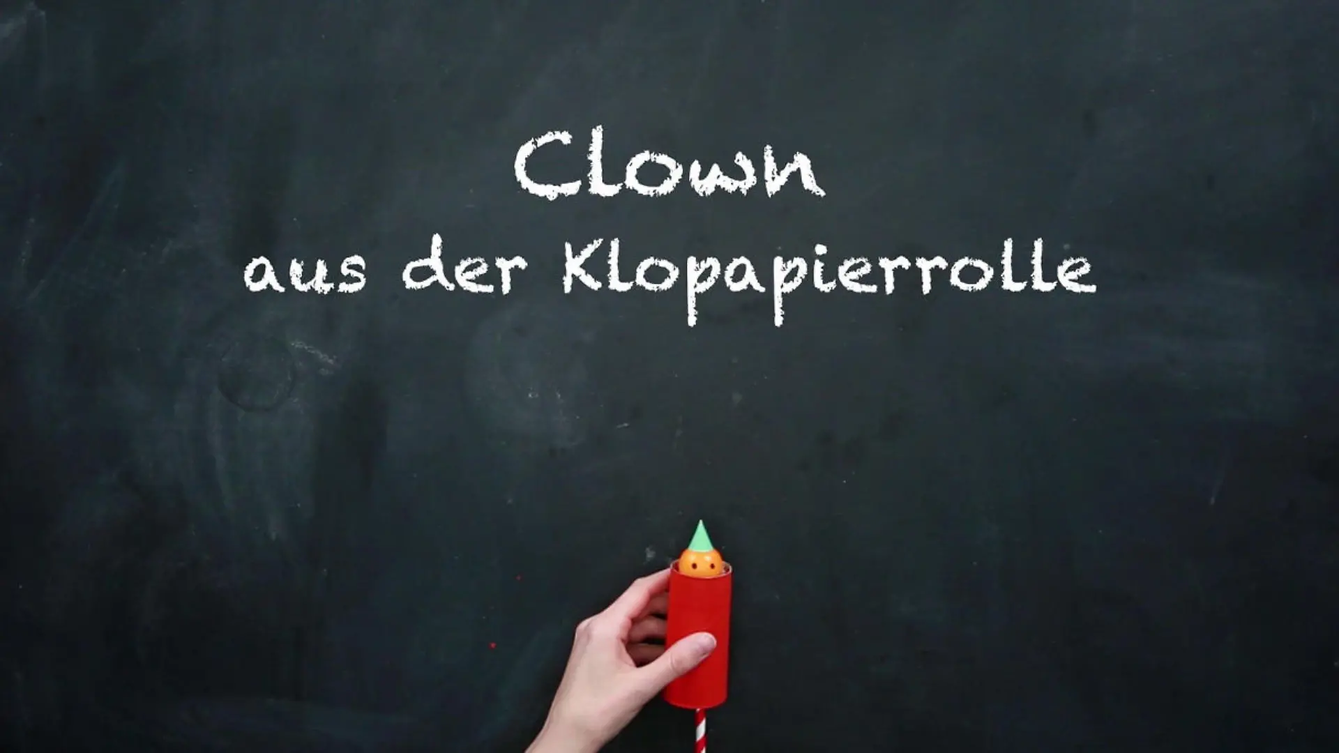 Bastel-Idee: Lustiger Clown aus der Klopapierrolle Schöne Sachen selber machen