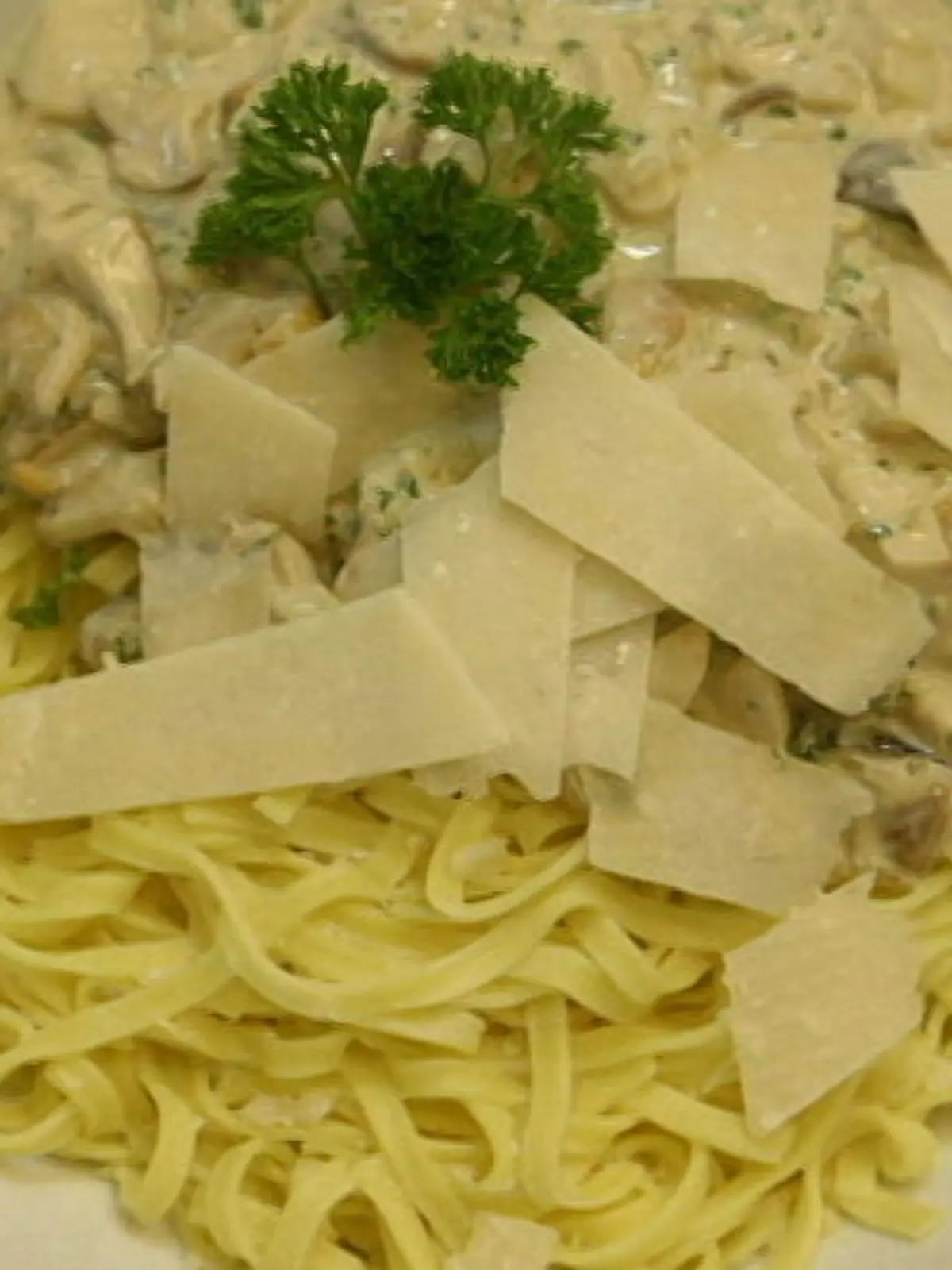 Bild zu: "Leckere Pilzsauce mit Bandnudeln"