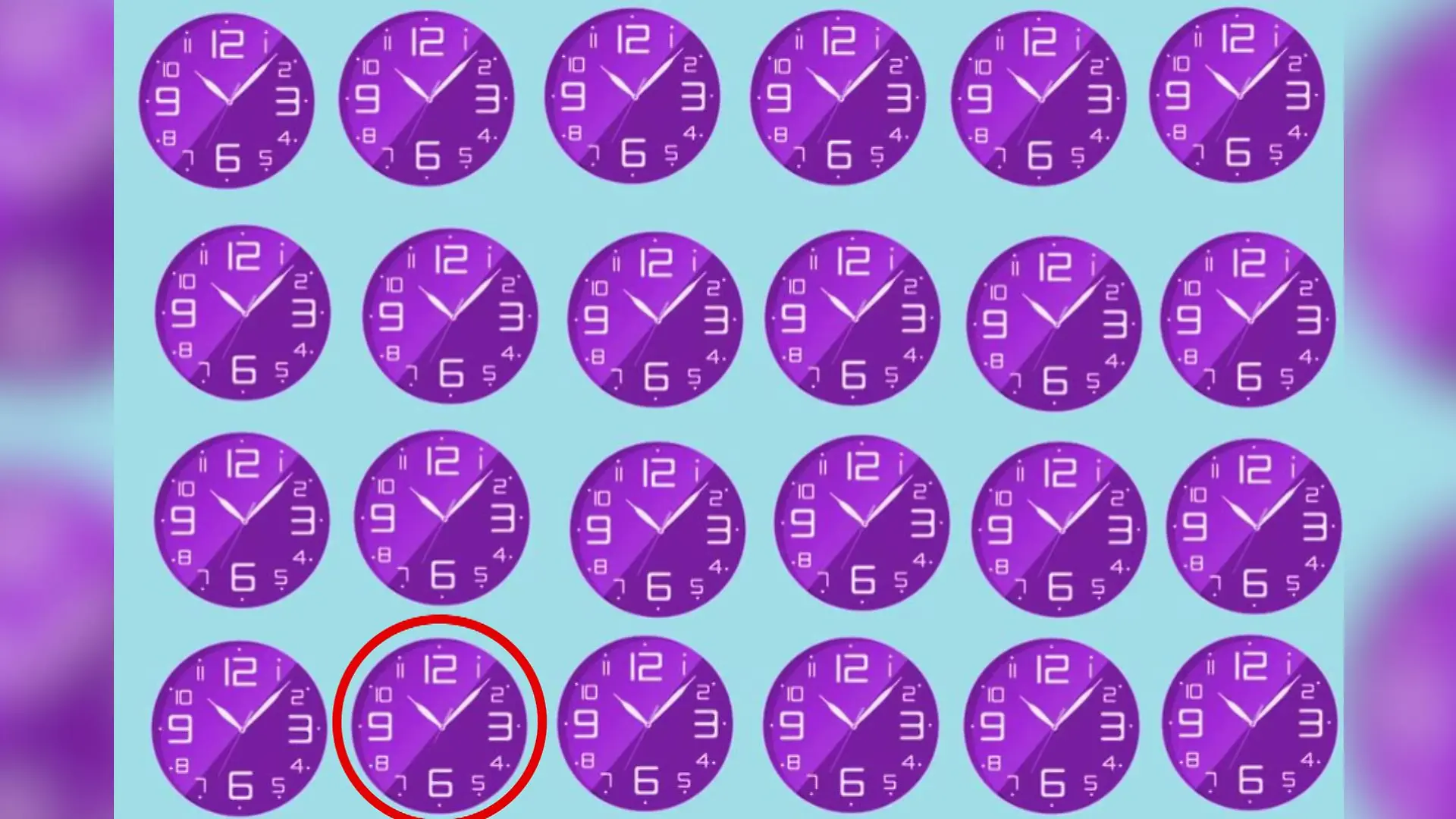 Suchbild Auflösung Uhr