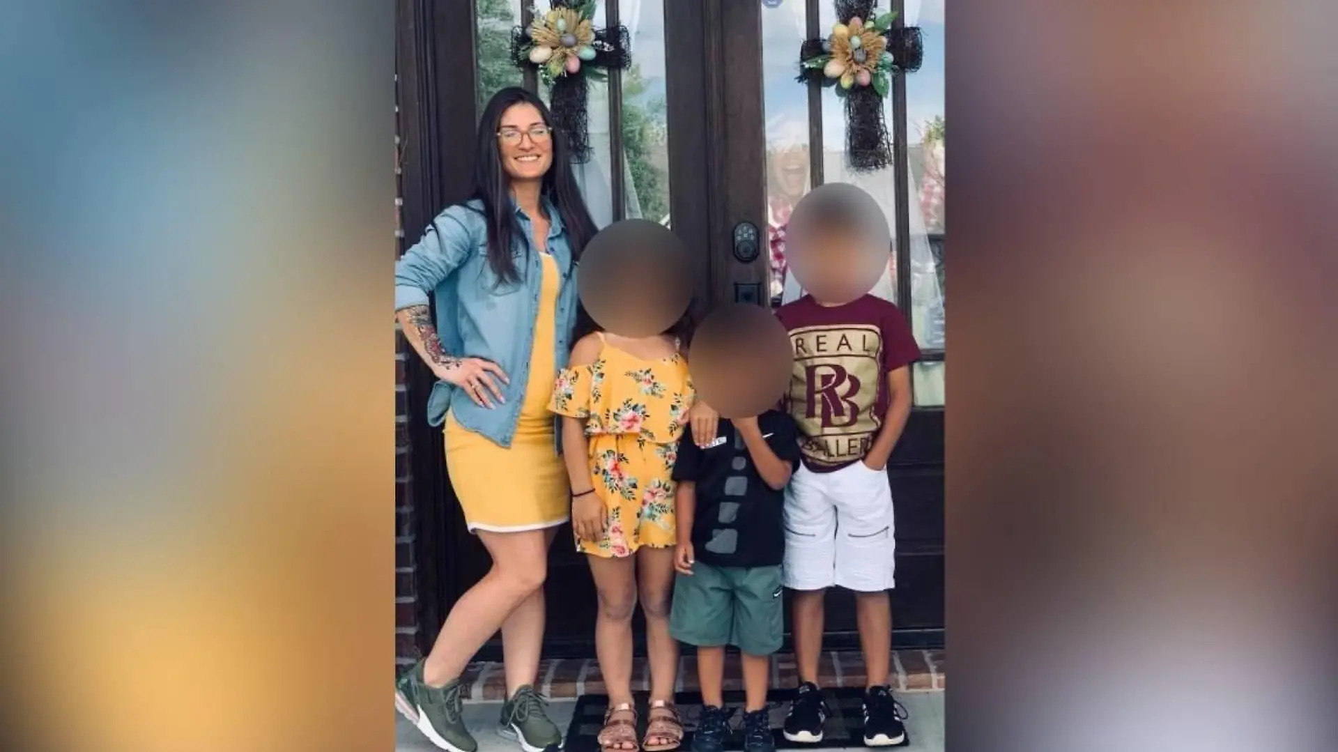 Gabrielle B. und ihre drei Kinder