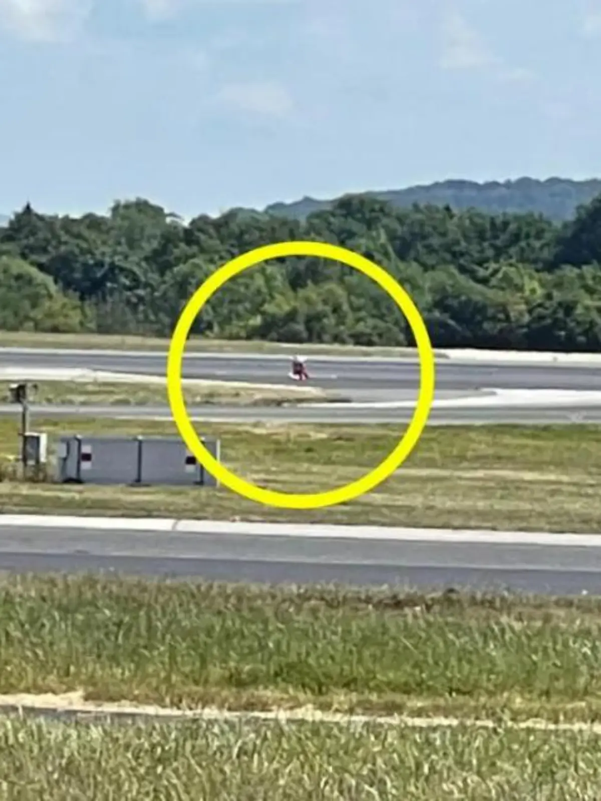 Ein Ballon der Cartoon-Figur Peppa Wutz sorgte für Ärger auf dem Flughafen Manchester.