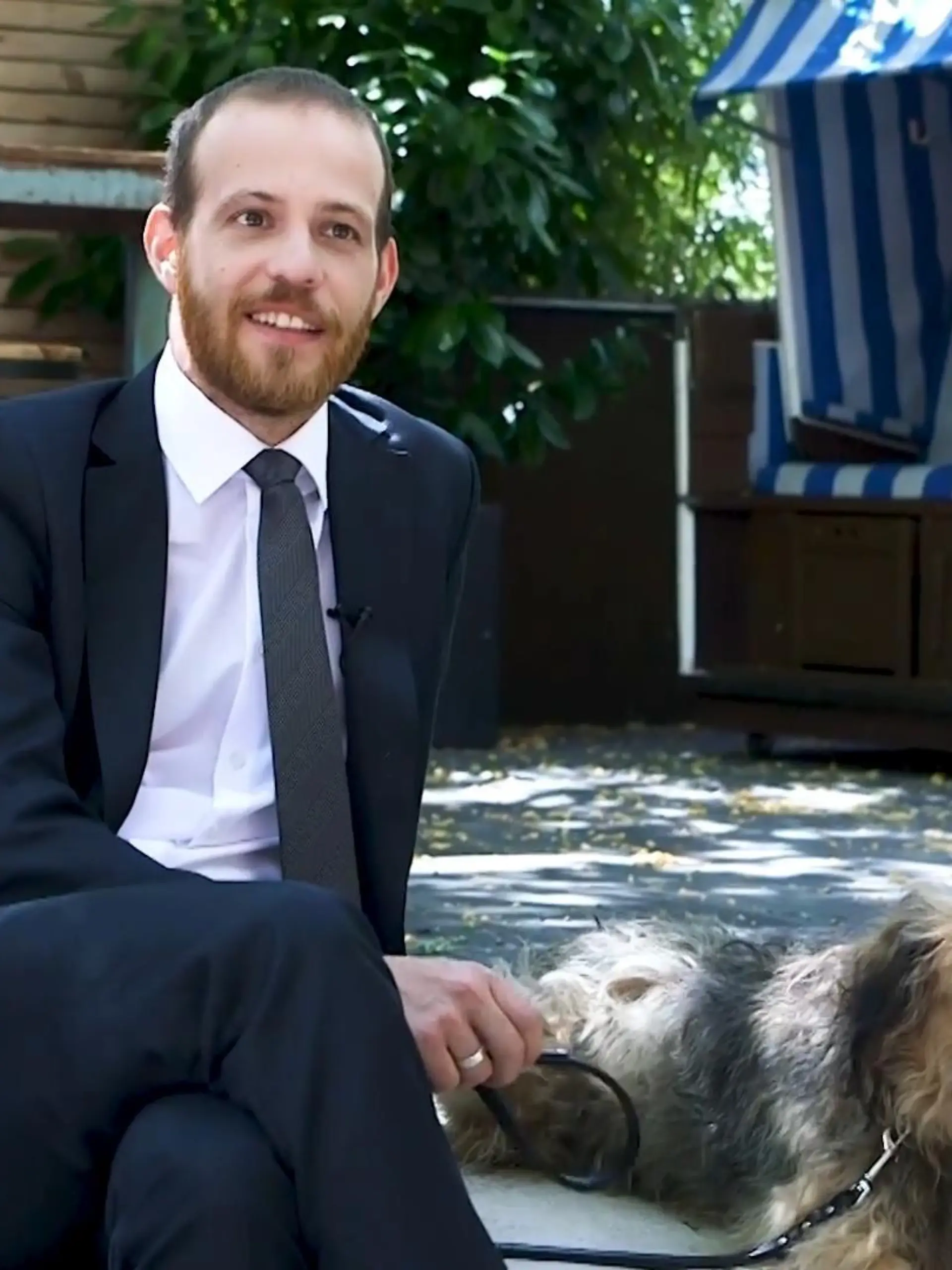 Patrick Müller und sein Hund Linka