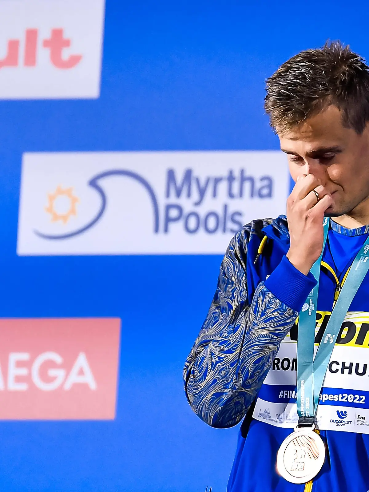 ROMANCHUK Mykhailo UKR Bronze Medal 800m Freestyle Men Swimming FINA 19th World Championships Budapest 2022 Budapest, Duna Arena 21/06/22 Photo Andrea Staccioli / Deepbluemedia / Insidefoto AndreaXStaccioli 