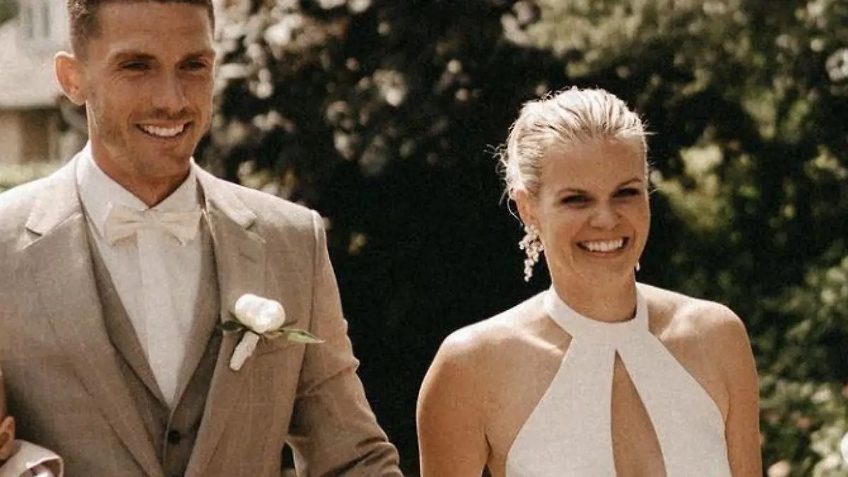 Robin Gosens und Rabea Böhlke haben geheiratet