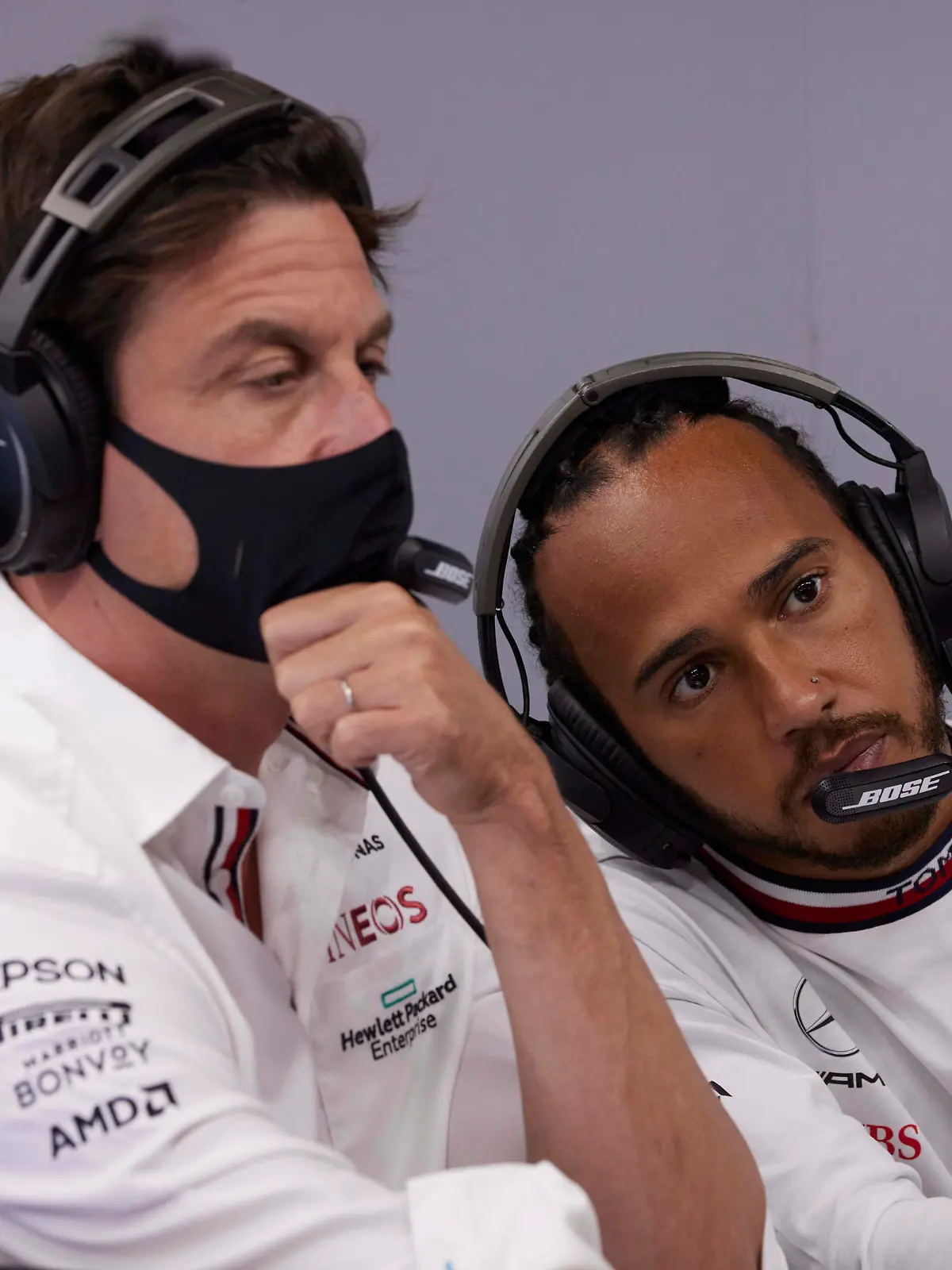  Formula 1 2021: Dutch GP CIRCUIT ZANDVOORT, NETHERLANDS - SEPTEMBER 03: Toto Wolff, Team Principal and CEO, Mercedes AMG, with Sir Lewis Hamilton, Mercedes during the Dutch GP at Circuit Zandvoort on Friday September 03, 2021 in North Holland, Netherlands. Photo by Steve Etherington / LAT Images Images PUBLICATIONxINxGERxSUIxAUTxHUNxONLY GP2113_130130SNE48023