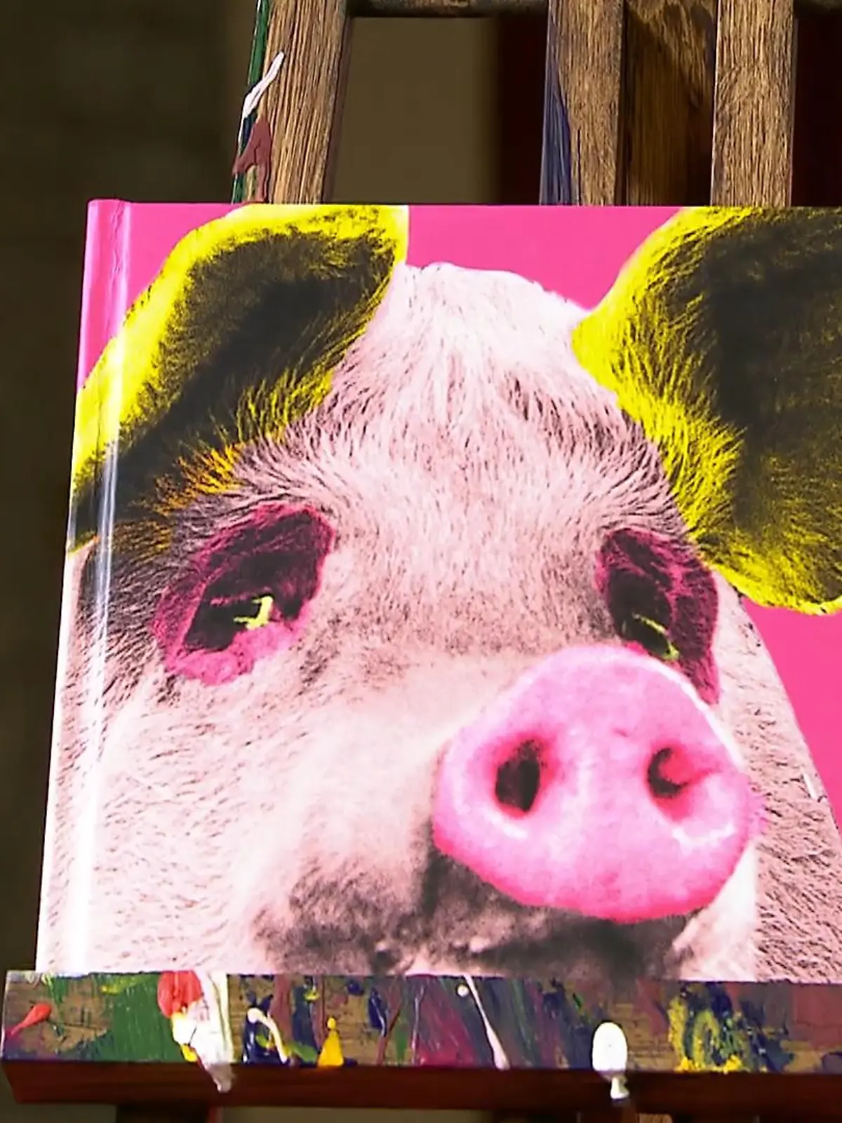 Diese Sau trägt nicht umsonst ihren Namen „Pigcasso“. Sie schwingt ihren Pinsel mit dem Rüssel, als hätte sie nie etwas anderes getan - mit Erfolg. Eines der Bilder wurde schon für mehr als 23.000 Euro verkauft.