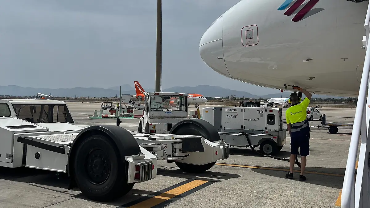Tank-Vorgang in Palma de Mallorca