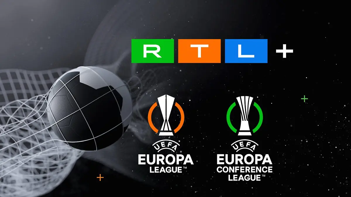 RTL+ UEFA Europa League- und UEFA Europa Conference Leauge-Logo
+++ Die Verwendung des sendungsbezogenen Materials ist nur mit dem Hinweis und Verlinkung auf RTL+ gestattet. +++