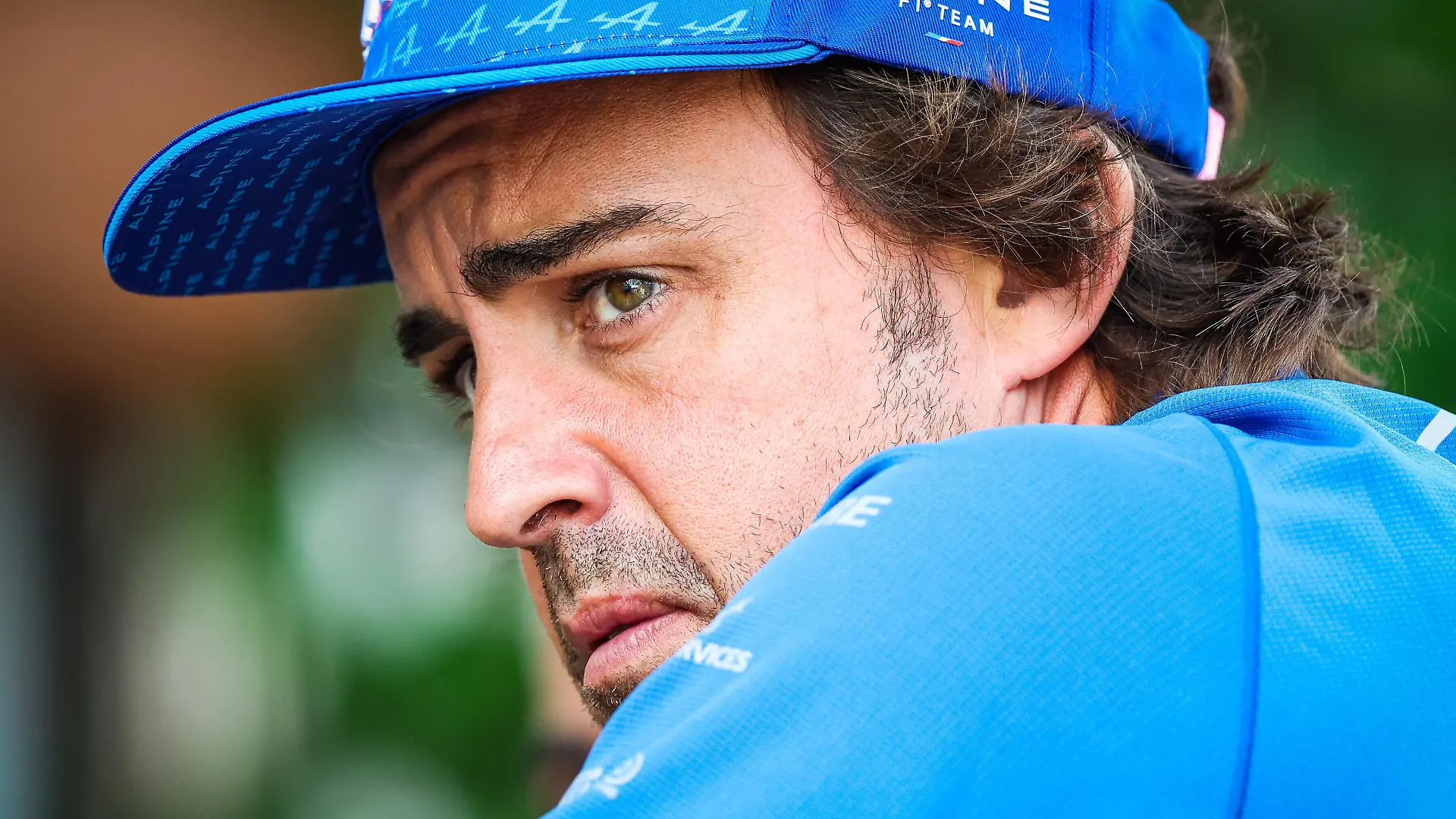 ALONSO Fernando spa, Alpine F1 Team A522, portrait during the Formula 1 Azerbaijan Grand Prix 2022, 8th round of the 2022 FIA Formula One World Championship, WM, Weltmeisterschaft on the Baku City Circuit, from June 10 to 12, 2022 in Baku, Azerbaijan - F1 - AZERBAIJAN GRAND PRIX 2022 DPPI/Panoramic PUBLICATIONxNOTxINxFRAxITAxBEL 20220609_G00D5168 