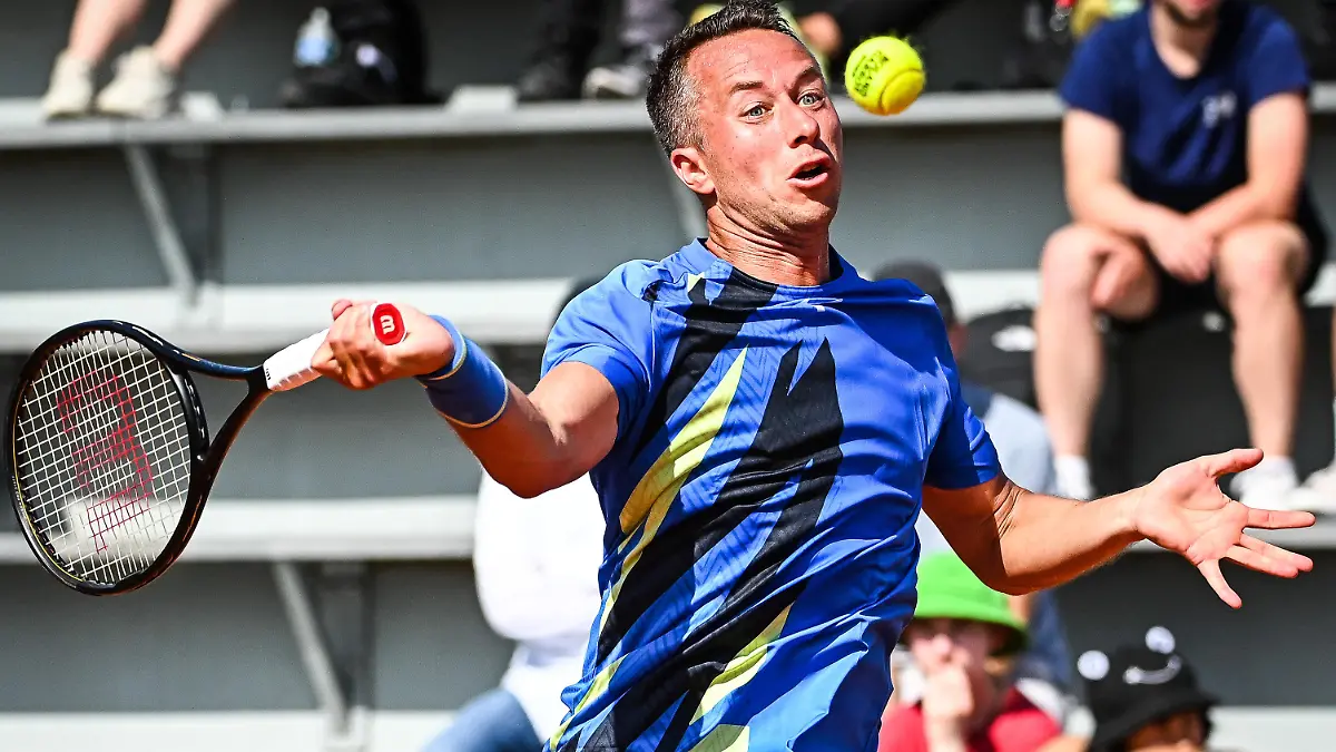 May 17, 2022, Paris, France, France: Philipp KOHLSCHREIBER of Germany during the Qualifying Day two of Roland-Garros 2022, French Open 2022, Grand Slam tennis tournament at the Roland-Garros stadium on May 17, 2022 in Paris, France. (Credit Image: © Matthieu Mirville/ZUMA Press Wire
