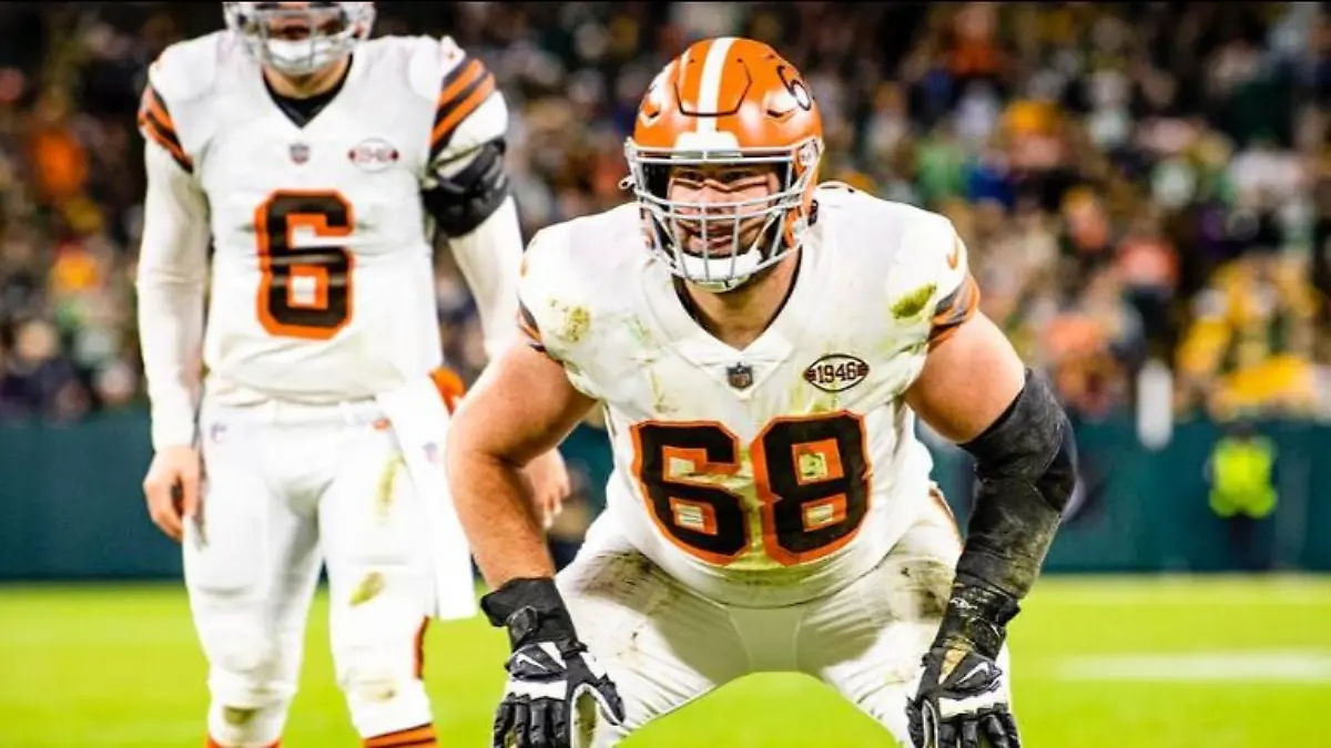 Michael Dunn (29) noch in dem Trikot der Cleveland Browns
