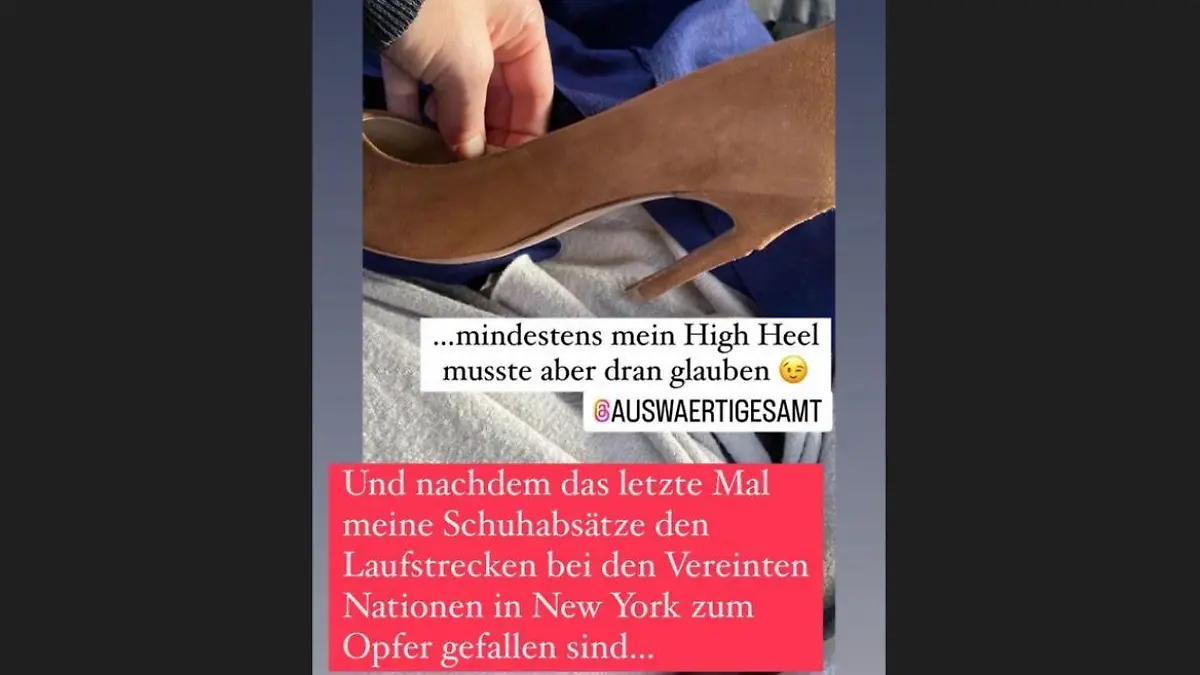 Instagram-Status von Annalena Baerbock.