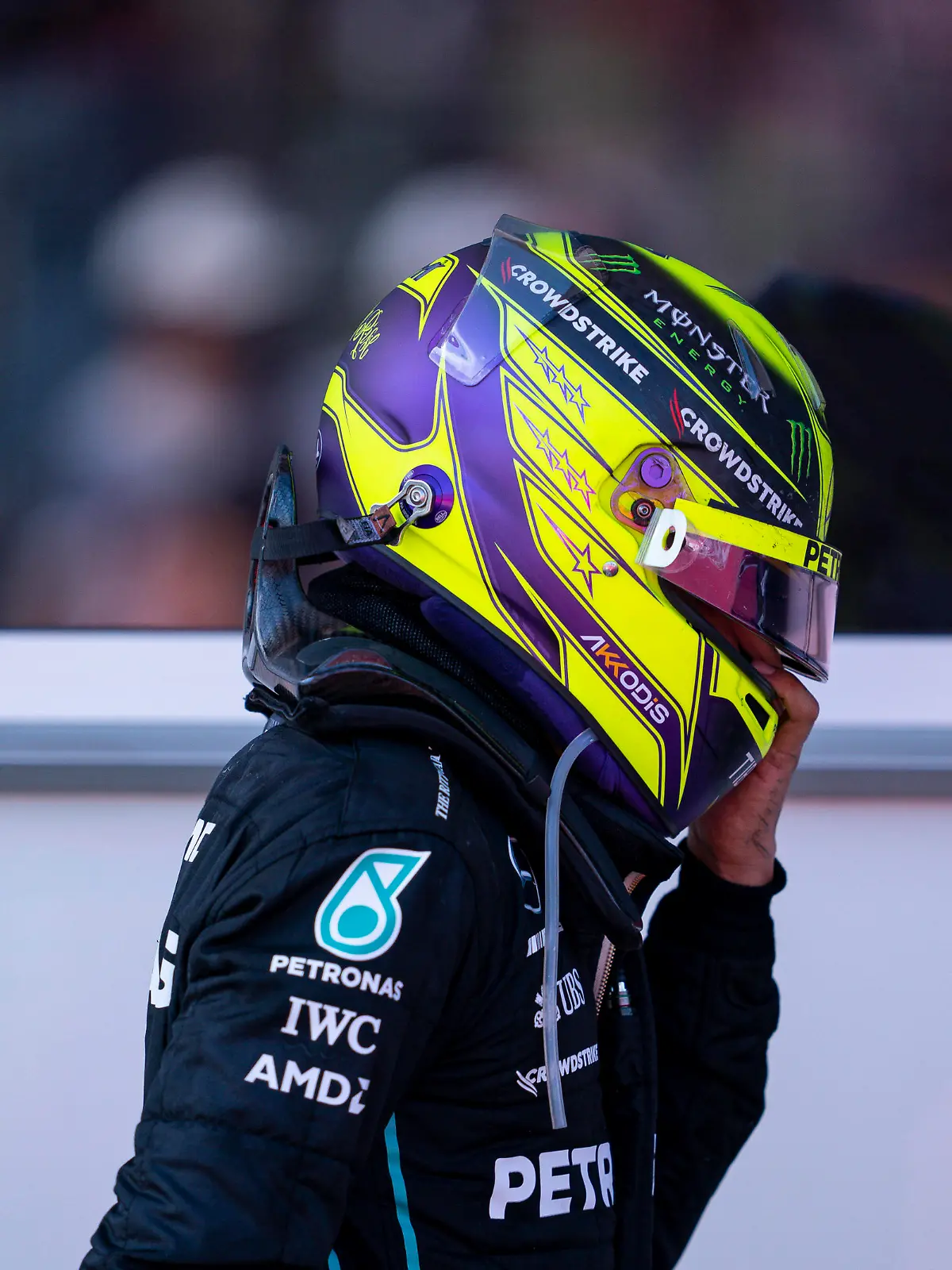 June 12, 2022, Baku, Azerbaijan: LEWIS HAMILTON of Great Britain and Mercedes-AMG F1 Team after the 2022 FIA Formula 1 Azerbaijan Grand Prix at Baku City Circuit in Baku, Azerbaijan. Baku Azerbaijan - ZUMAg147 20220612_zap_g147_010 Copyright: xJamesxGasperottix 
