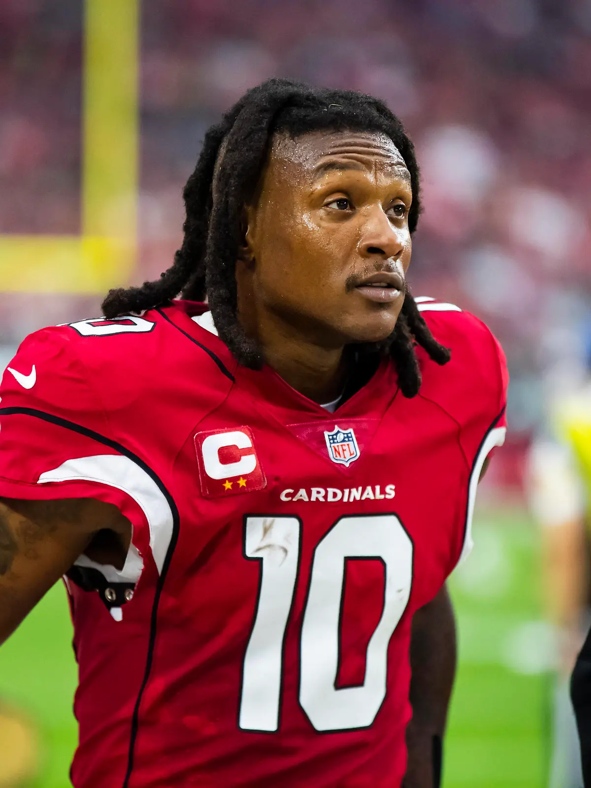 NFL, American Football Herren, USA Houston Texans at Arizona Cardinals, Oct 24, 2021 Glendale, Arizona, USA Arizona Cardinals wide receiver DeAndre Hopkins 10 against the Houston Texans at State Farm Stadium. Mandatory Credit: Mark J. Rebilas-USA TODAY Sports, 24.10.2021 14:57:15, 17026024, Arizona Cardinals, NFL, DeAndre Hopkins, Houston Texans, State Farm Stadium PUBLICATIONxINxGERxSUIxAUTxONLY Copyright: xMarkxJ.xRebilasx 17026024