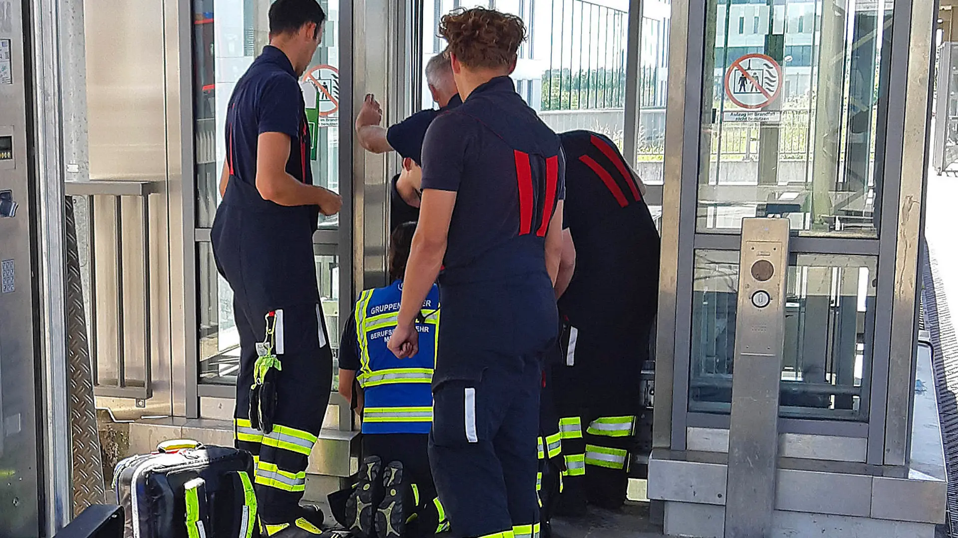 Rettung aus defektem Aufzug