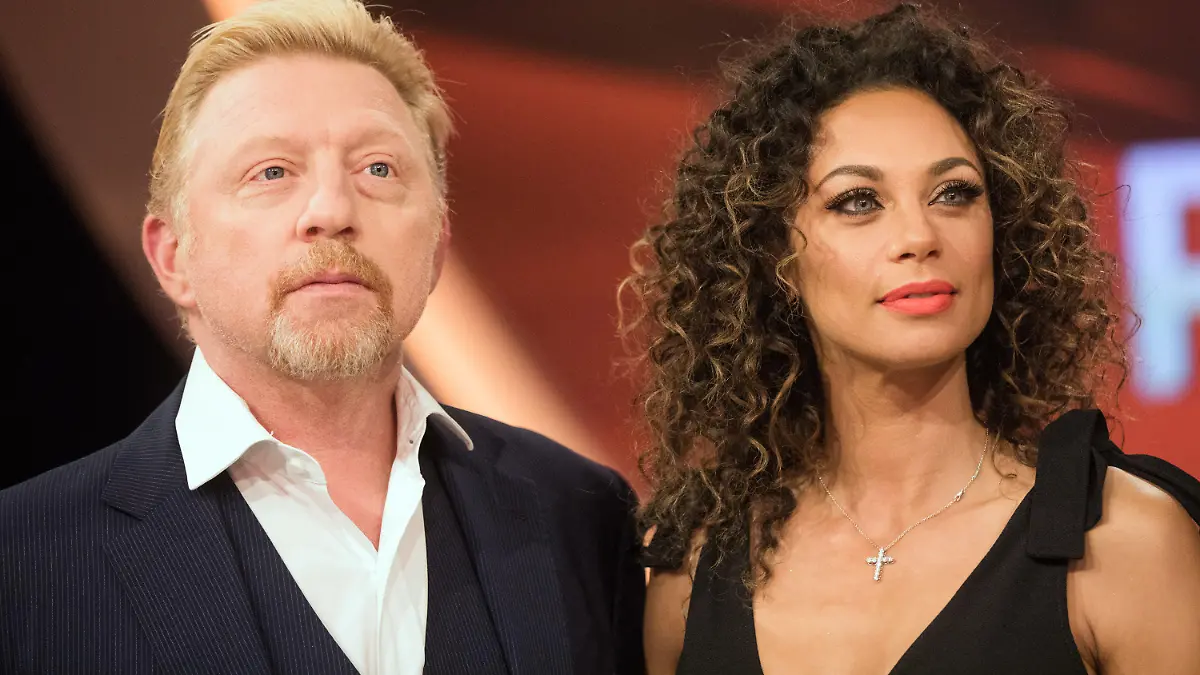 ARCHIV - 21.03.2017, Nordrhein-Westfalen, Hürth: Tennisstar Boris Becker und Ehefrau Lilly und  stehen vor Beginn der Aufzeichnung der ARD-Quizsendung "Paarduell" im Studio. (zu dpa:"Becker gegen Becker - Anhörung im Scheidungsfall gegen Ex-Tennisstar" vom 10.12.2018) Foto: Rolf Vennenbernd/dpa +++ dpa-Bildfunk +++