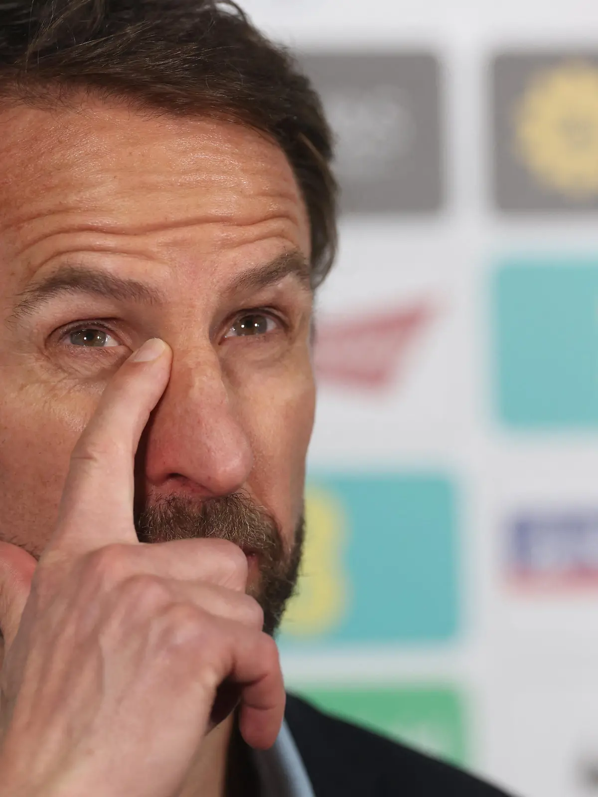 Soccer Football - UEFA Nations League - Group C - England v Hungary - Molineux Stadium, Wolverhampton, Britain - June 14, 2022 England manager Gareth Southgate being interviewed after the match Action Images via Reuters/Paul Childs