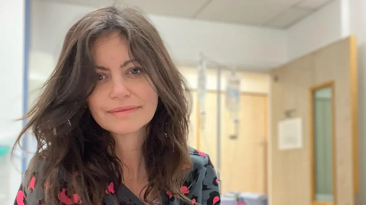 BBC-Moderatorin Deborah James im Krankenhaus, bevor die Behandlungen eingestellt wurden.