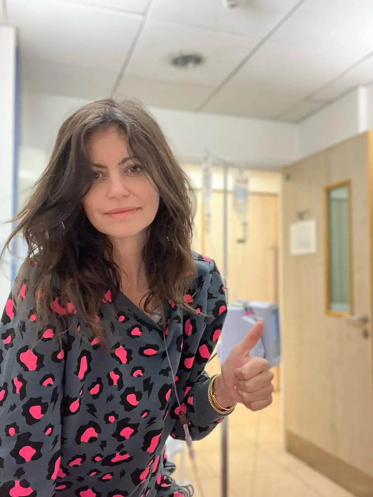 BBC-Moderatorin Deborah James im Krankenhaus, bevor die Behandlungen eingestellt wurden.