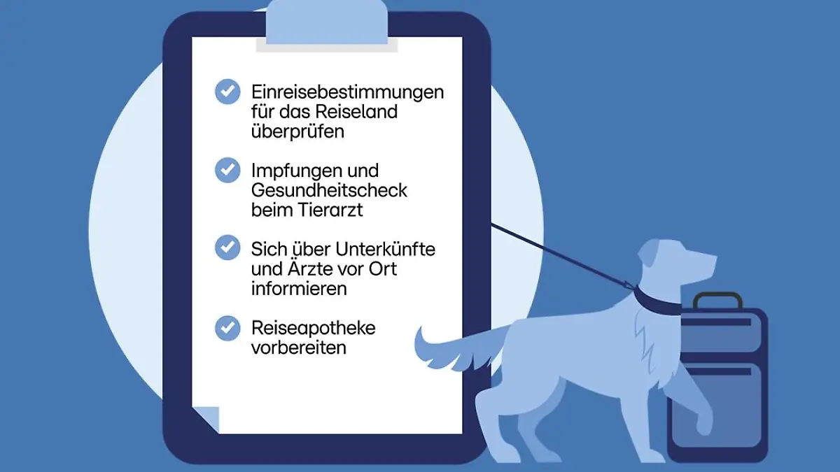 Checkliste: Verreisen mit Hund