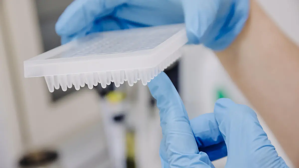 30.05.2022, Spanien, Madrid: Eine Krankenschwester bereitet im Krankenhaus Ramon y Cajal in Madrid einen PCR-Test zur Erkennung des Affenpockenvirus vor. Madrid hat am Montag mit der Durchführung von PCR- und Genomsequenzierungstests auf Affenpocken in fünf öffentlichen Krankenhäusern der Region begonnen. Foto: Carlos Luján/EUROPA PRESS/dpa +++ dpa-Bildfunk +++