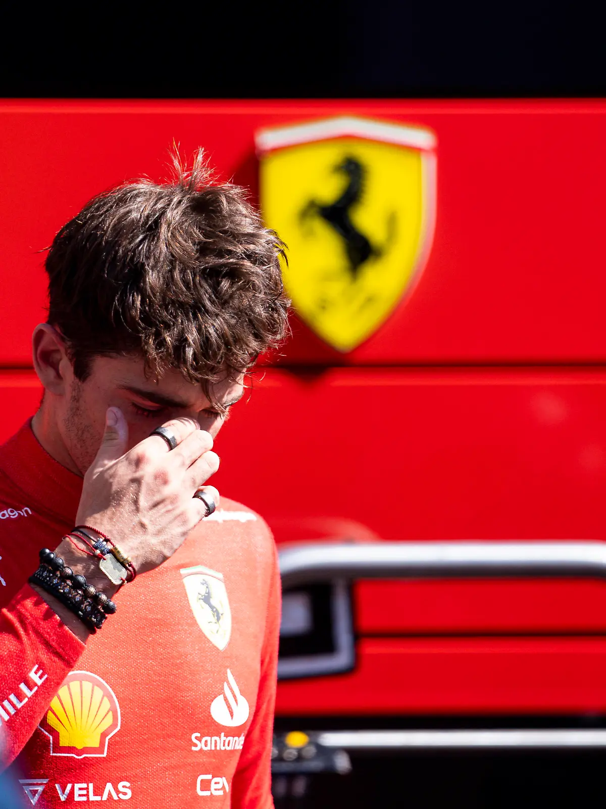 June 12, 2022, Baku, Azerbaijan: CHARLES LECLERC of Monaco and Scuderia Ferrari is seen after retiring from the 2022 FIA Formula 1 Azerbaijan Grand Prix at Baku City Circuit in Baku, Azerbaijan. Baku Azerbaijan - ZUMAg147 20220612_zap_g147_028 Copyright: xJamesxGasperottix 