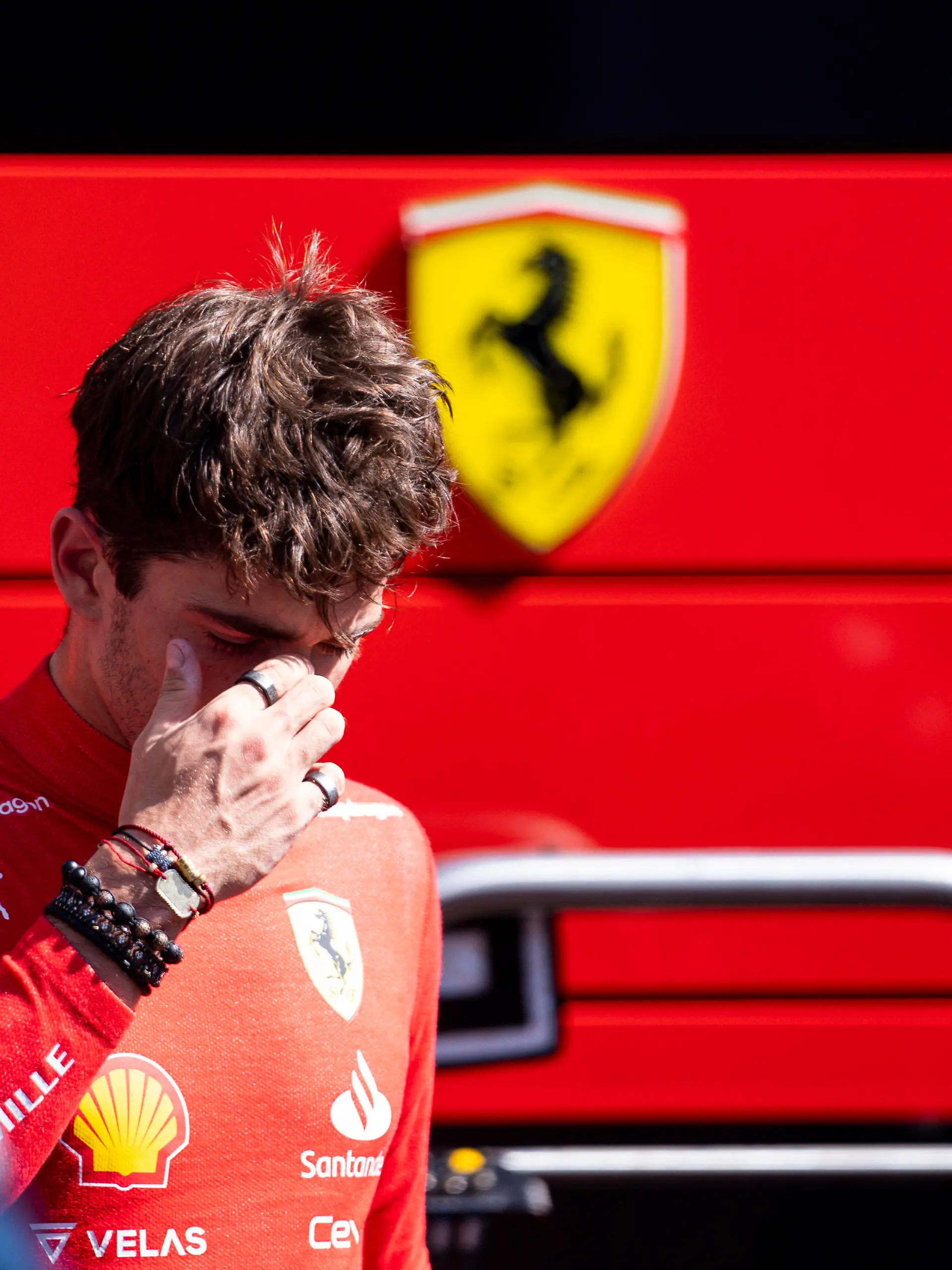 June 12, 2022, Baku, Azerbaijan: CHARLES LECLERC of Monaco and Scuderia Ferrari is seen after retiring from the 2022 FIA Formula 1 Azerbaijan Grand Prix at Baku City Circuit in Baku, Azerbaijan. Baku Azerbaijan - ZUMAg147 20220612_zap_g147_028 Copyright: xJamesxGasperottix 