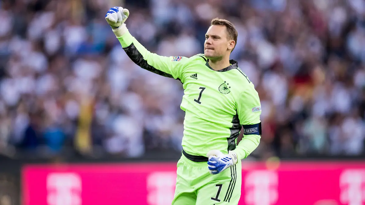 UEFA Nations League, Deutschland - Italien 14.06.2022 Manuel Neuer 1, Deutschland bejubelt das 2:0 durch Ilkay Guendogan 21, Deutschland UEFA Nations League, Deutschland - Italien, Moenchengladbach, BORUSSIA-PARK *** UEFA Nations League, Germany Italy 14 06 2022 Manuel Neuer 1, Germany celebrates 2 0 by Ilkay Guendogan 21, Germany UEFA Nations League, Germany Italy, Moenchengladbach, BORUSSIA PARK Copyright: xBEAUTIFULxSPORTS/Wunderlx