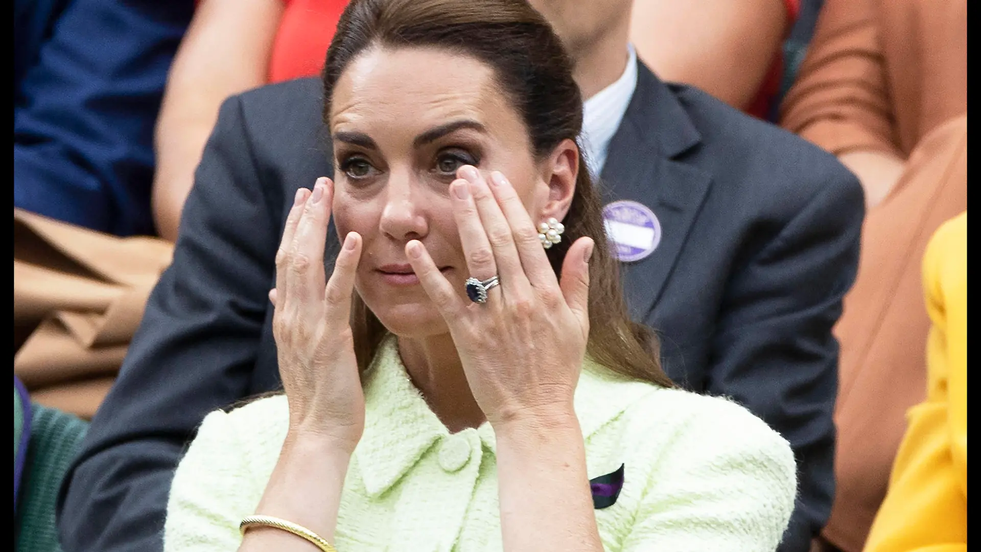 Prinzessin Kate kämpft beim Damenfinale in Wimbledon mit den Tränen.