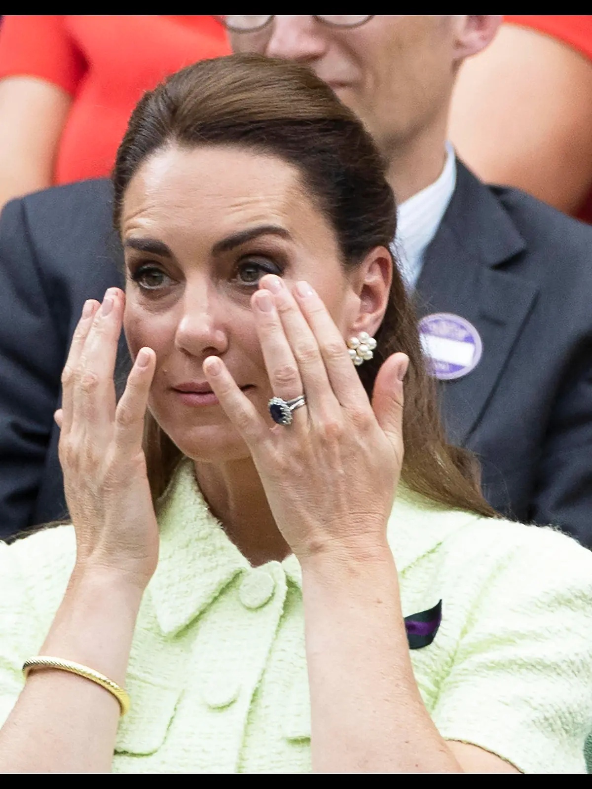 Prinzessin Kate kämpft beim Damenfinale in Wimbledon mit den Tränen.