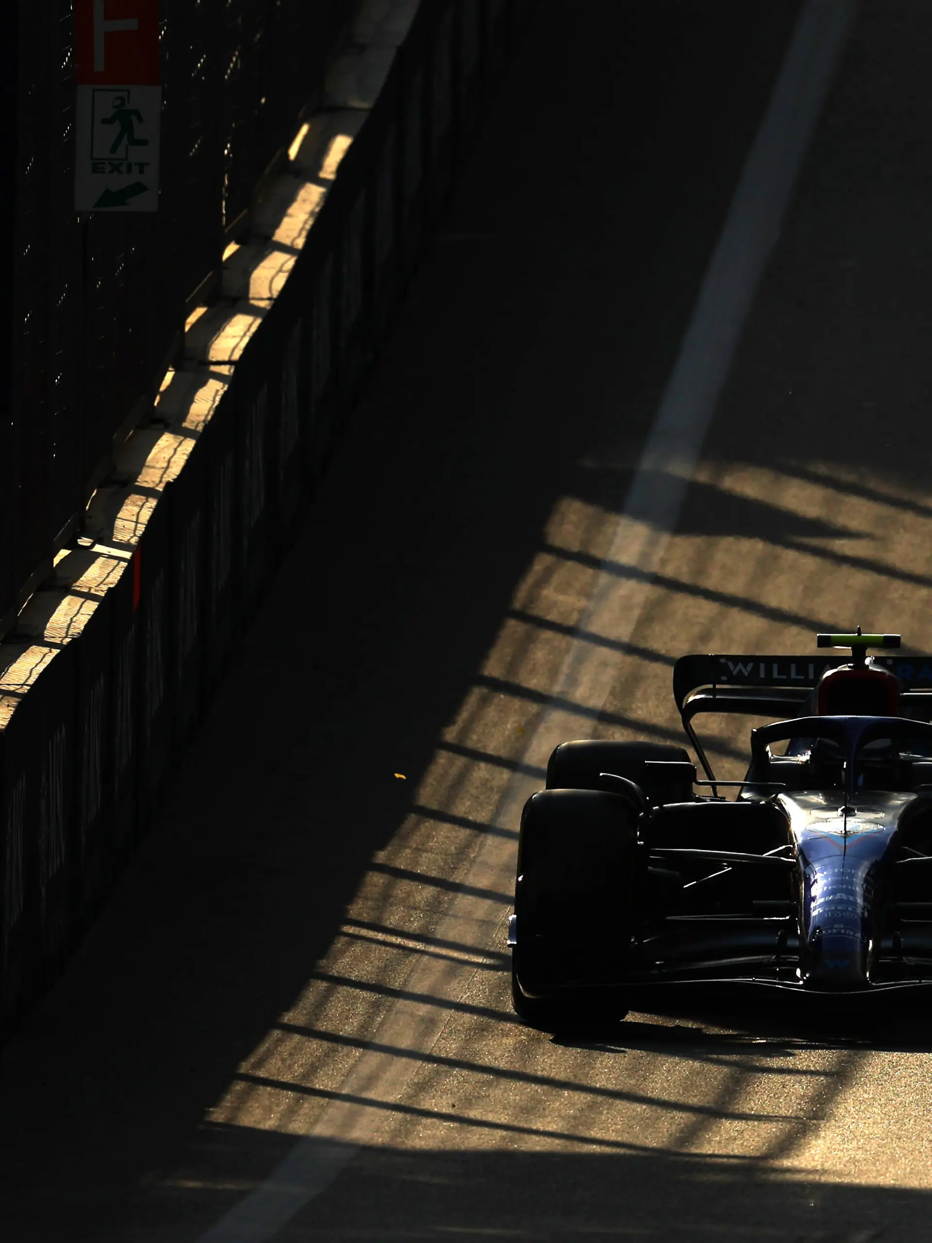 BAKU, AZERBAIJAN - JUNE 10: Nicholas Latifi of Canada driving the (6) Williams FW44 Mercedes on track during practice ahead of the F1 Grand Prix of Azerbaijan at Baku City Circuit on June 10, 2022 in Baku, Azerbaijan. (Photo by Clive Rose/Getty Images)