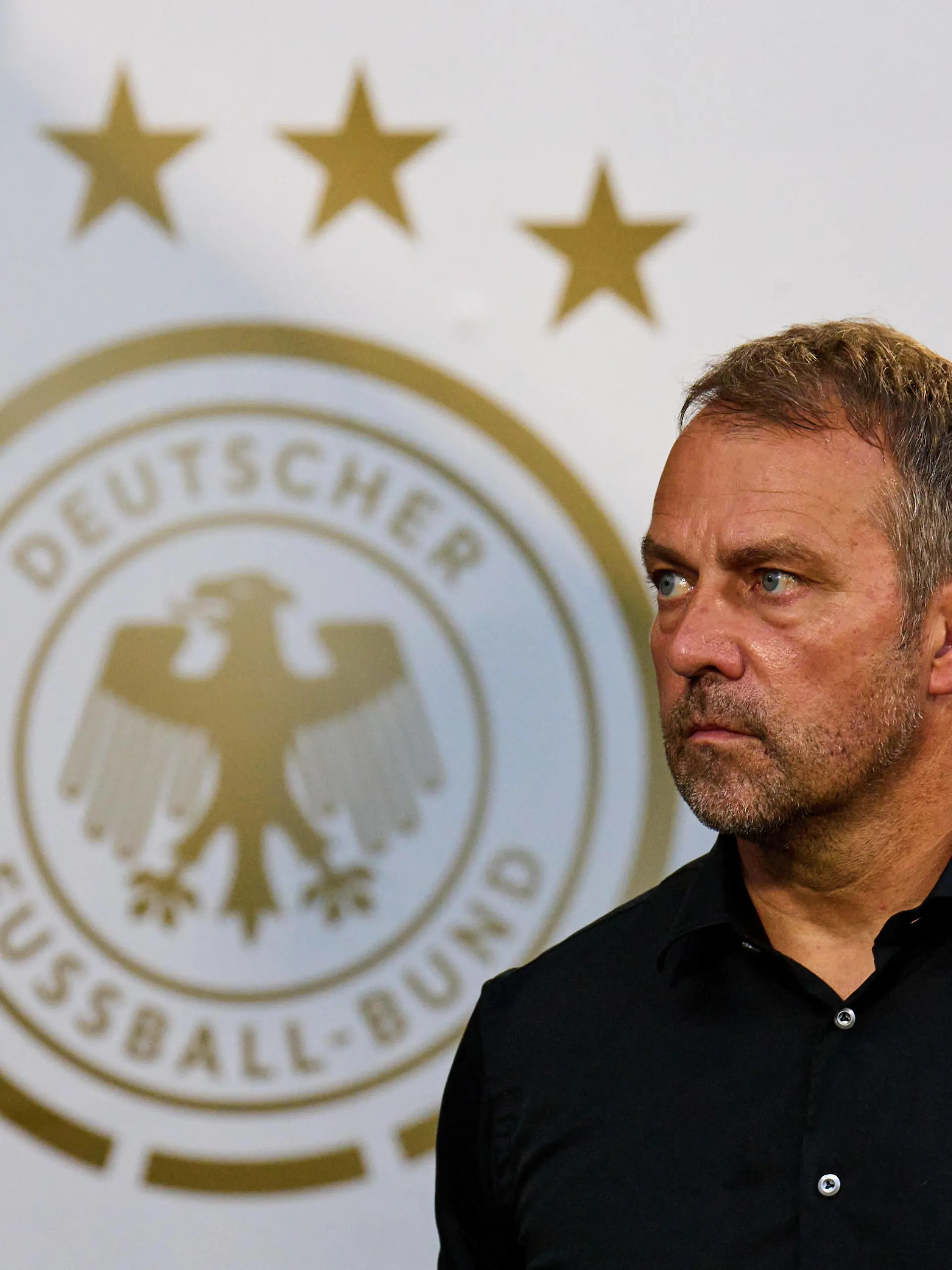  DFB headcoach Hans-Dieter Hansi Flick , Bundestrainer, Nationaltrainer, in the UEFA Nations League 2022 match ITALY - GERMANY in Season 2022/2023 on Juni 04, 2022 in Bologna, Italy.