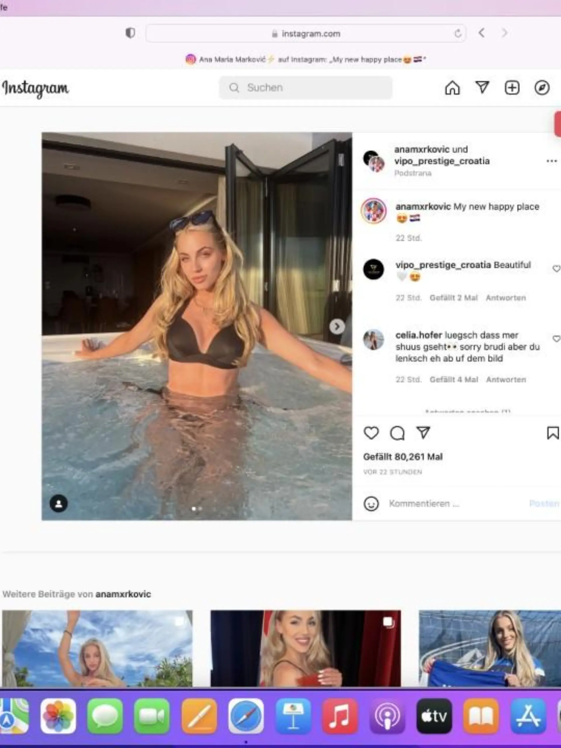 Ana Maria Markovic geizt nicht mit Reizen.