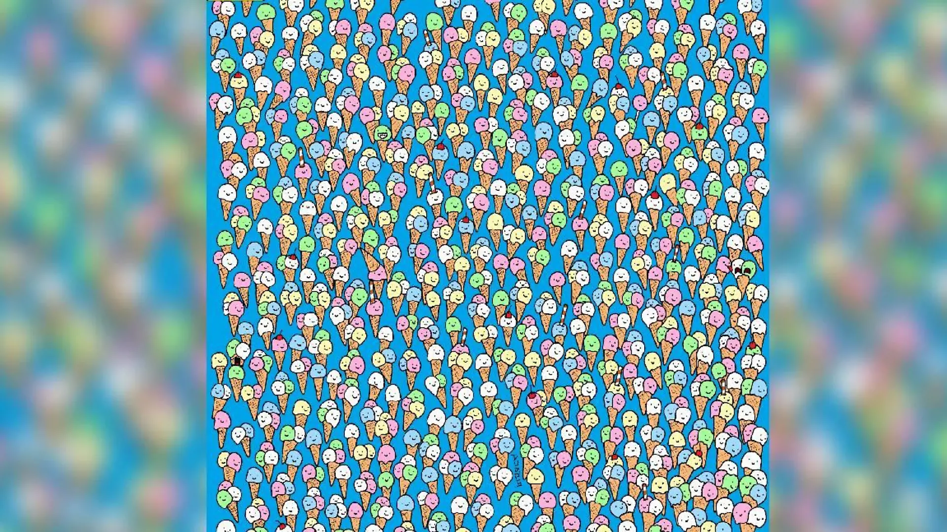 viele Eiswaffeln und ein Lolli