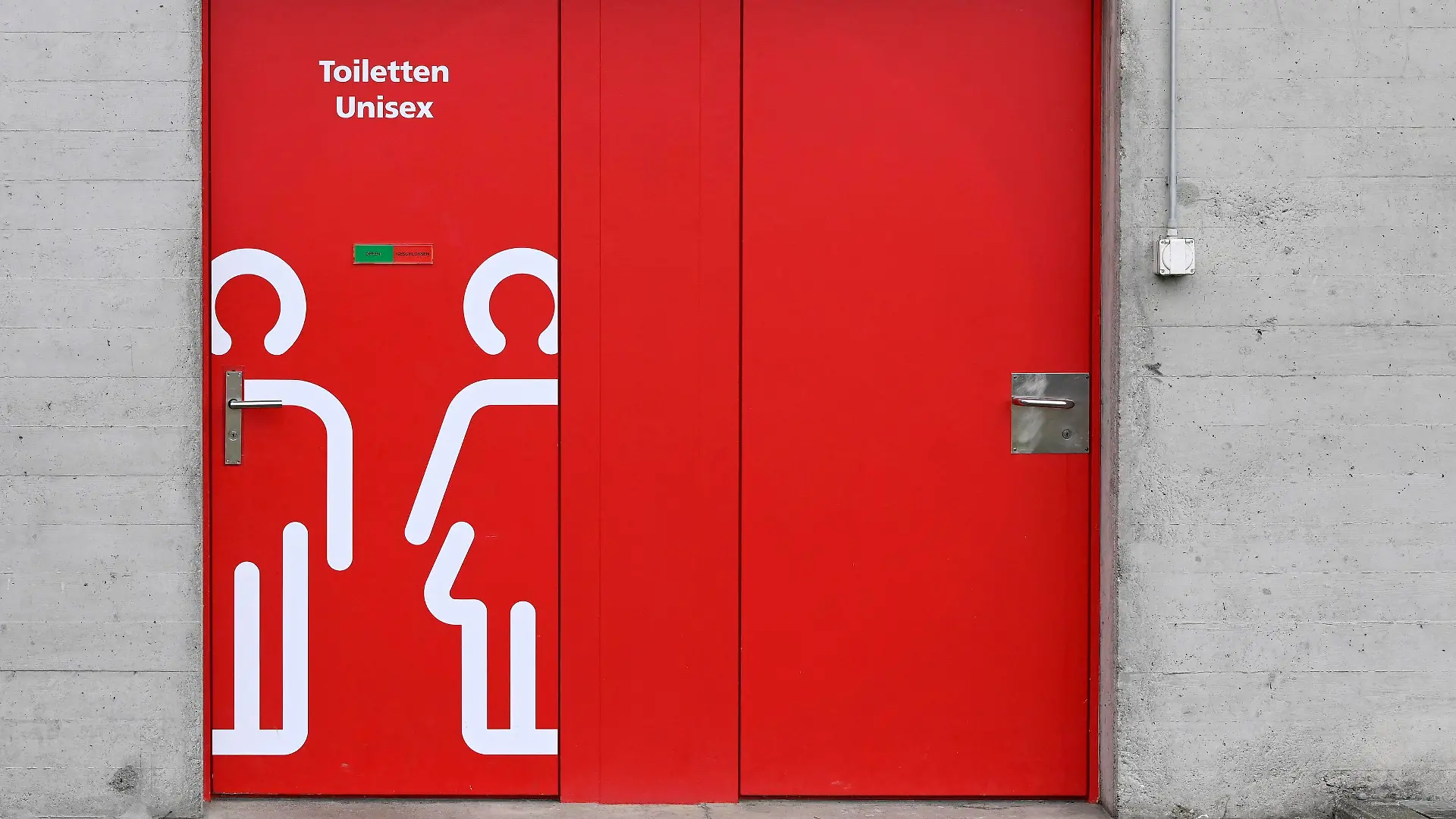 Eingang Toiletten unisex