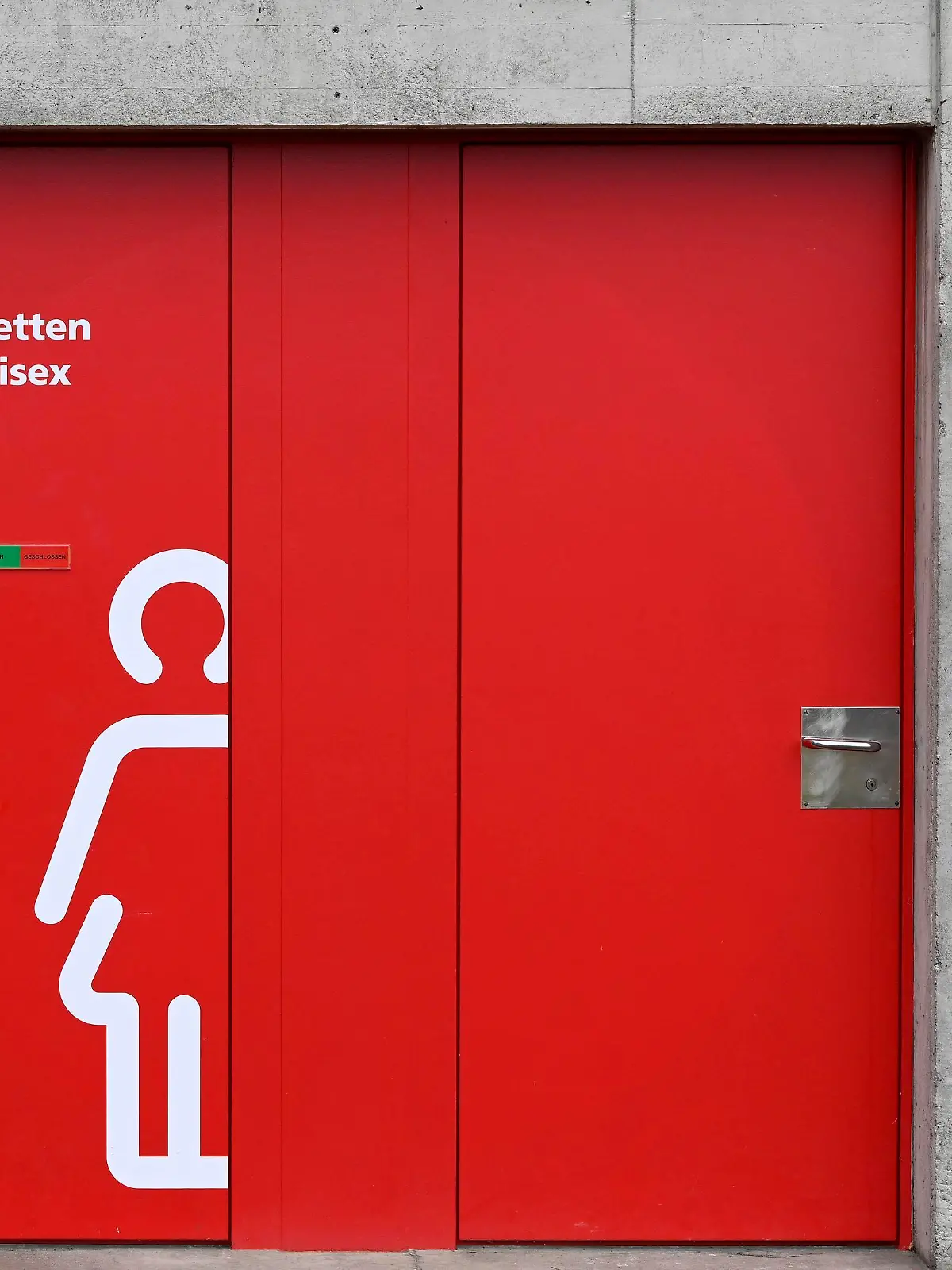 Eingang Toiletten unisex