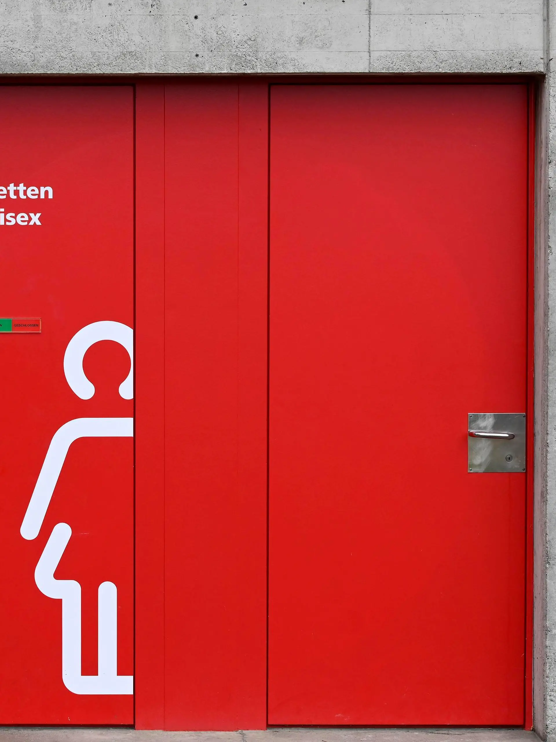 Eingang Toiletten unisex