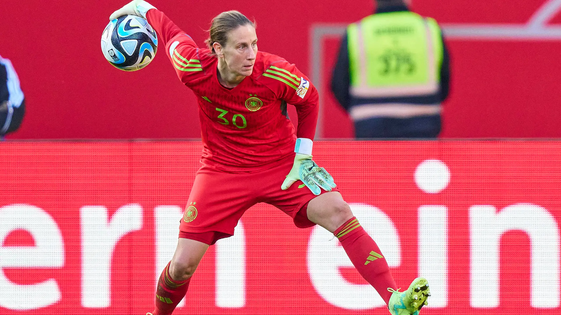 Ann-Katrin Berger, , DFB Damen 30 in the friendly DFB women match GERMANY - BRASIL 1-2 Preparation for WM World Championships 2023 in Australia, New Zealand ,Season 2022/2023, on Apr 11, 2023 in Nuremberg, Nürnberg, Germany.