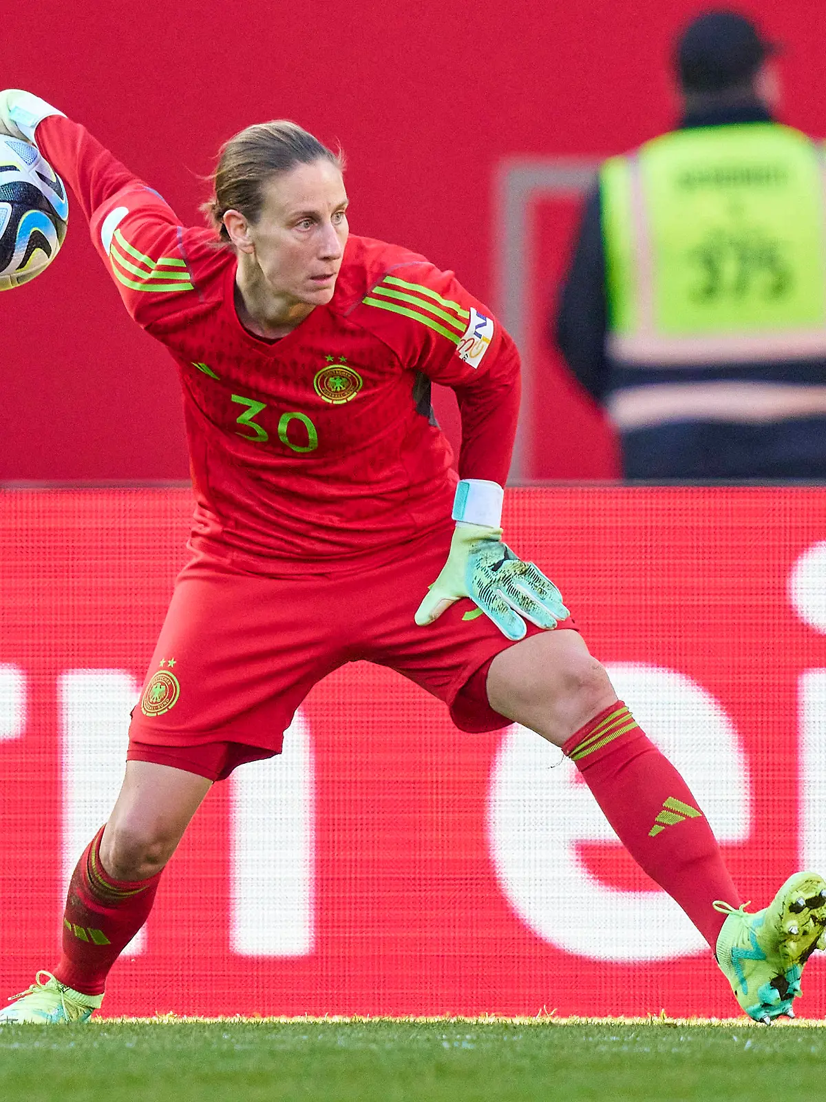 Ann-Katrin Berger, , DFB Damen 30 in the friendly DFB women match GERMANY - BRASIL 1-2 Preparation for WM World Championships 2023 in Australia, New Zealand ,Season 2022/2023, on Apr 11, 2023 in Nuremberg, Nürnberg, Germany.