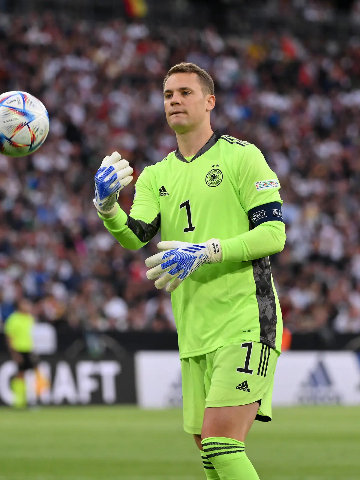  Torwart Manuel Neuer Deutschland 07.06.2022, Fussball 2022, UEFA Nations League 2022/23, 2. Spieltag in München, Deutschland - England 1:1 Foto: Maik Hölter/TEAM2sportphoto Muenchen Allianz Arena Deutschland *** Goalkeeper Manuel Neuer Germany 07 06 2022, football 2022, UEFA Nations League 2022 23, 2 matchday in Munich, Germany England 1 1 photo Maik Hölter TEAM2sportphoto Muenchen Allianz Arena Germany Team2